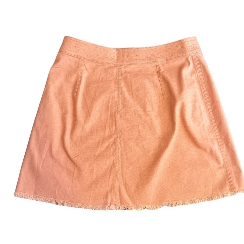MADEWELL A-Line Zip Skirt Pink Size 4 - Picture 4 of 5